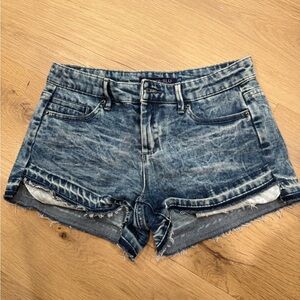 Acid wash Denim Jean Shorts